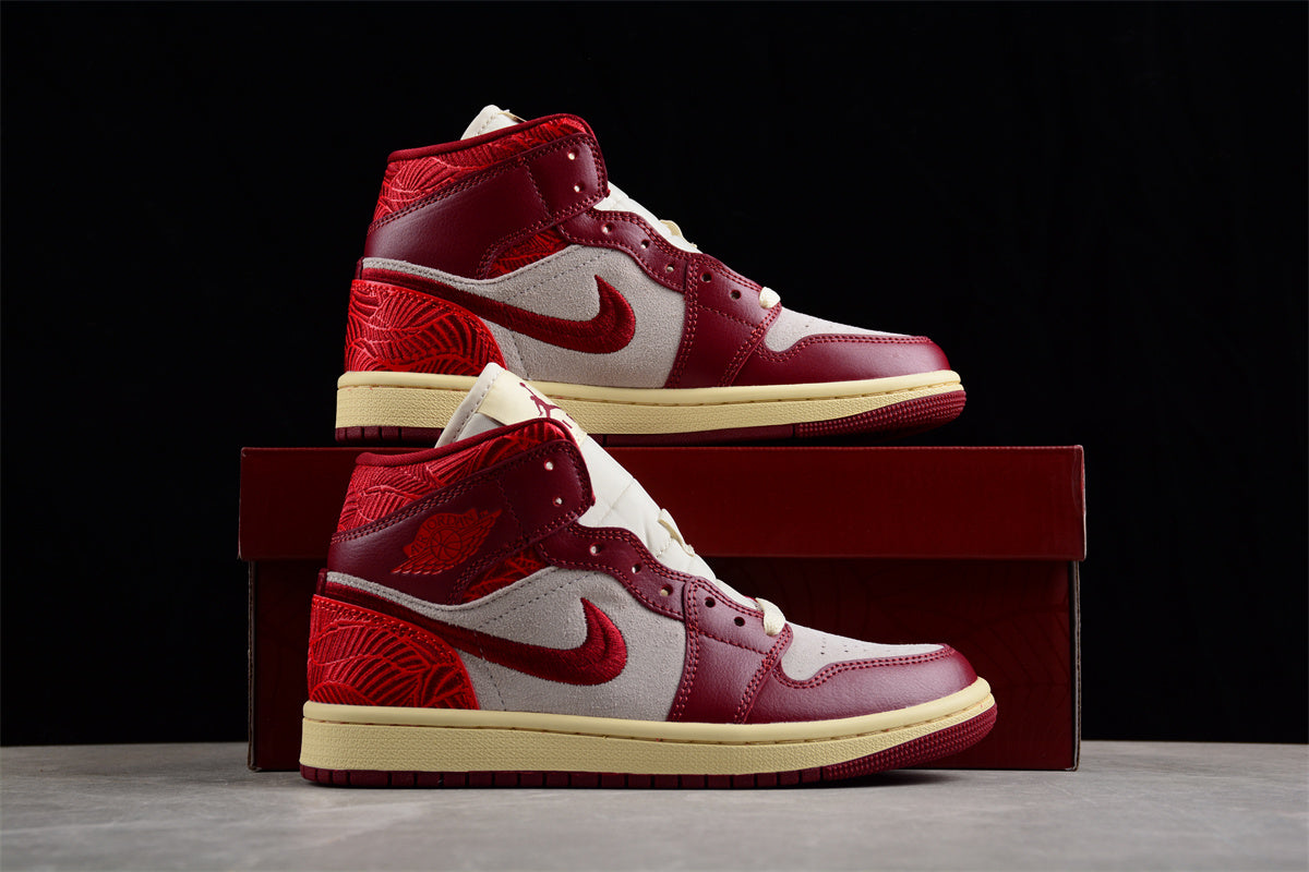 Air Jordan 1 Mid GS "Tiki Leaf"