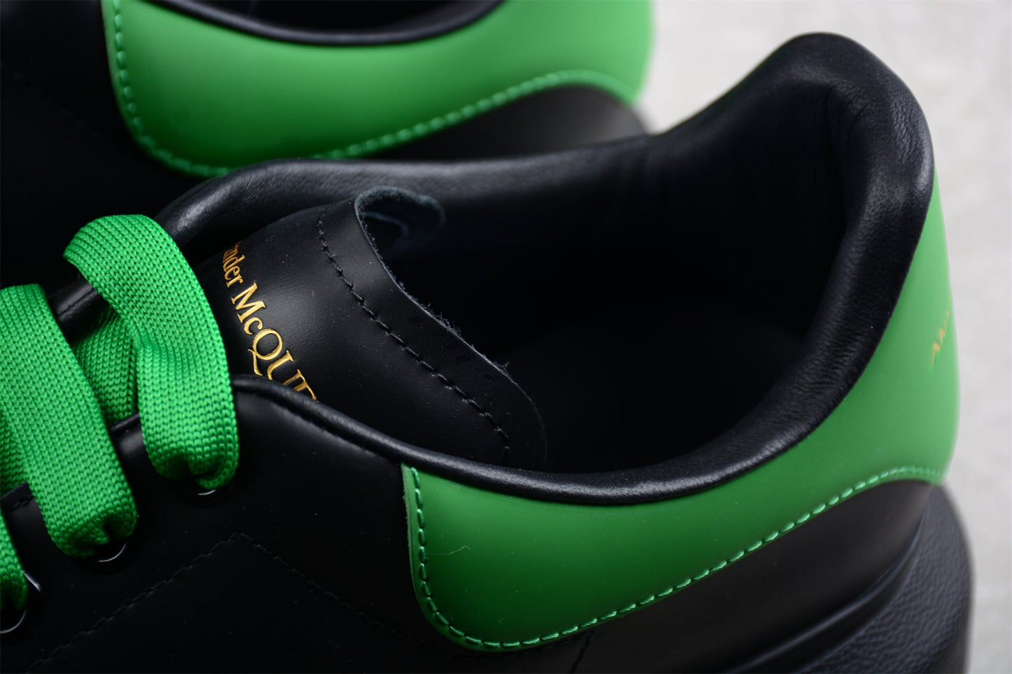 Alexander McQueen Oversized Sneaker in Black/Green
