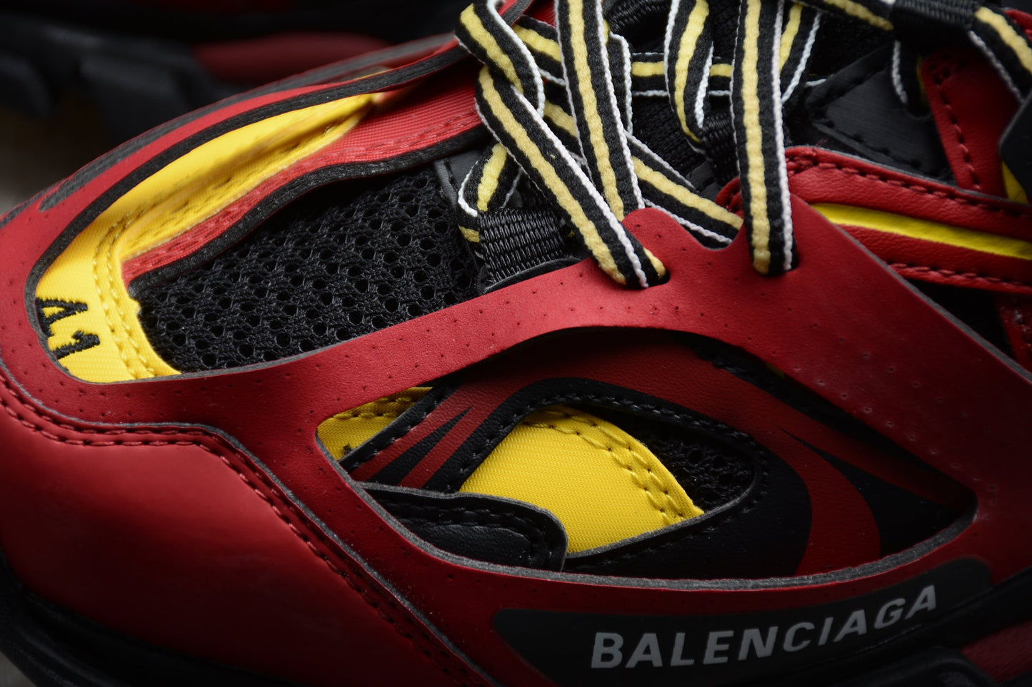 Balenciaga Track Burgundy Black Sneakers