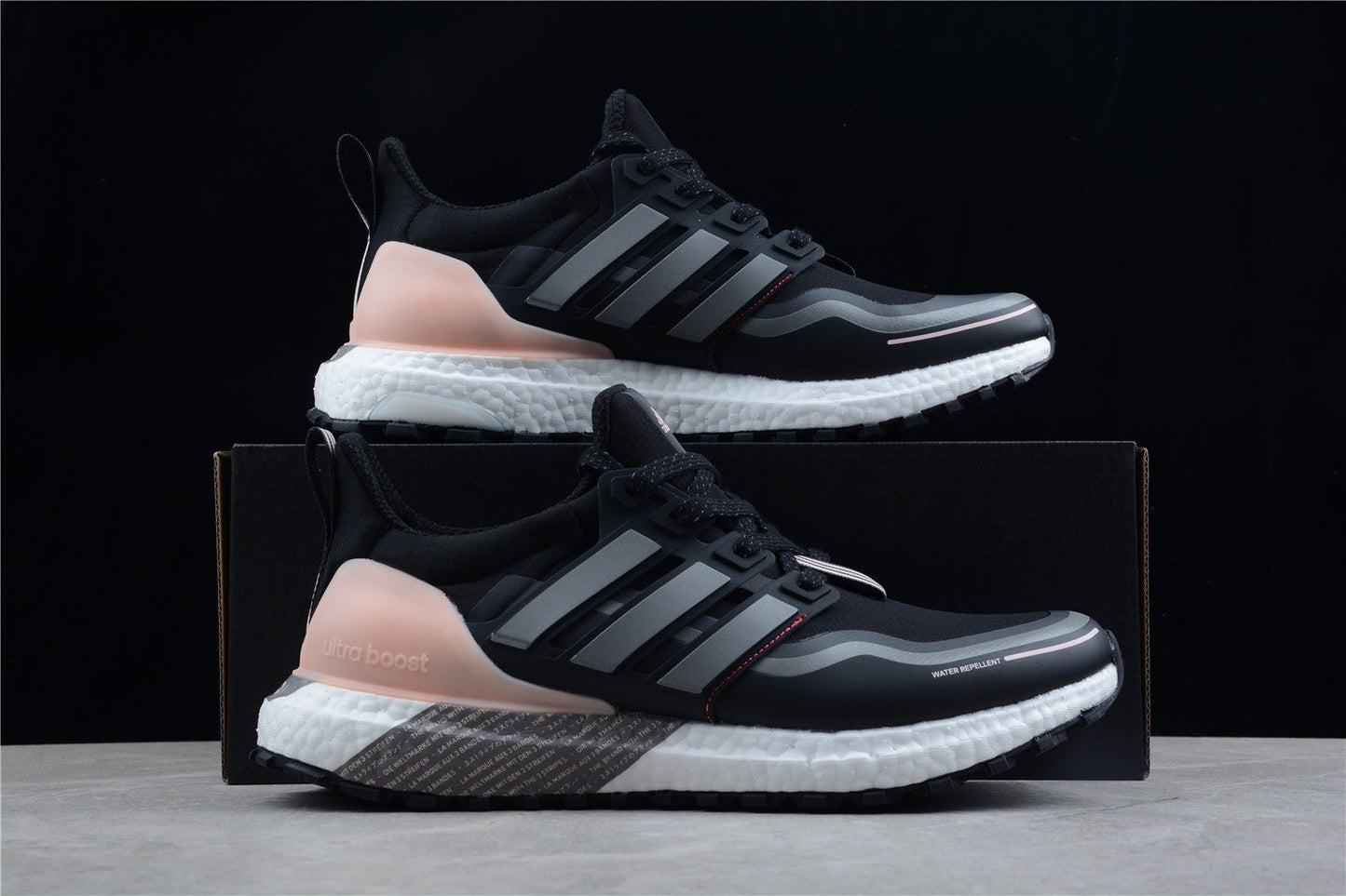adidas Ultraboost Guard Women's Running Shoes in Black/Grey/Pink