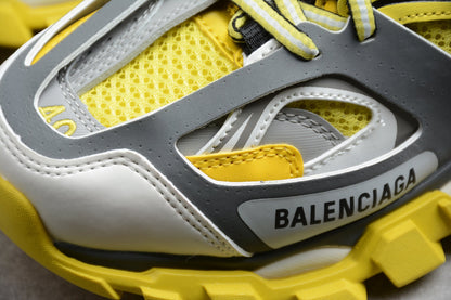 Yellow & Grey Track Performance Sneakers