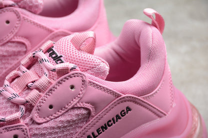 Balenciaga Triple S Clear Sole Pink Women’s Sneakers