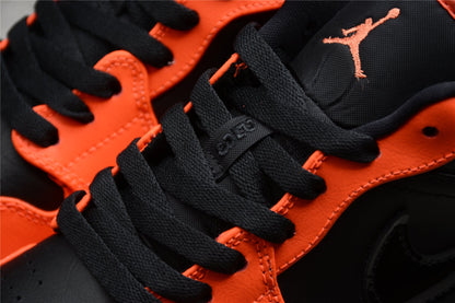 Air Jordan 1 Low SE Black Orange Sneakers