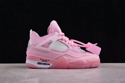 Off-White x Air Jordan 4 Pink (Women's) Sneakers