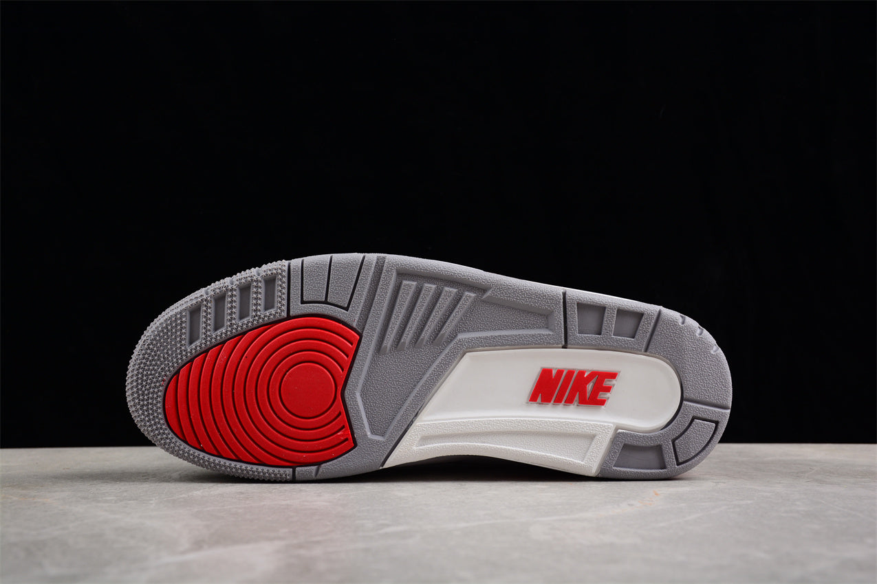 Air Jordan 3 OG Fire Red DIY "Love Basketball" Shoes