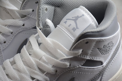 Nike Air Jordan 1 Mid Vintage Grey Sneakers