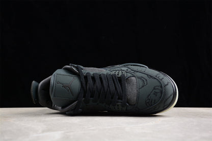 KAWS x Air Jordan 4 Retro Black Sneakers