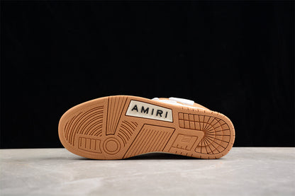 AMIRI Skel Top Low Tan White Sneakers