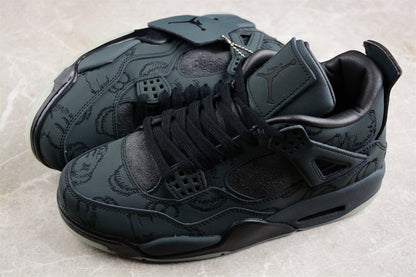 KAWS x Air Jordan 4 Retro Black Sneakers