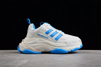 Adidas x Balenciaga Triple S White Blue Sneakers