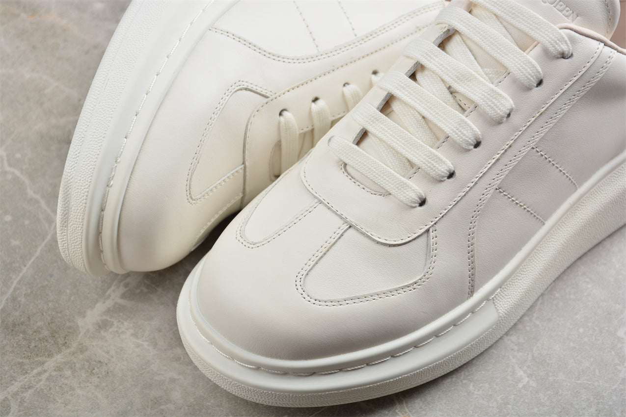 Alexander McQueen Oversized Leather Sneakers in White