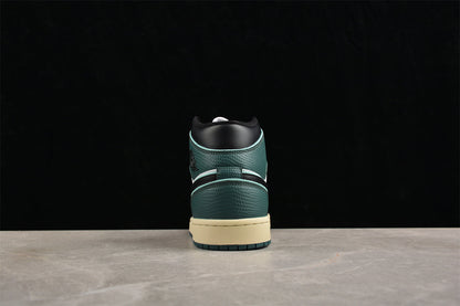 Nike Air Jordan 1 Mid Oxidized Green Sneakers