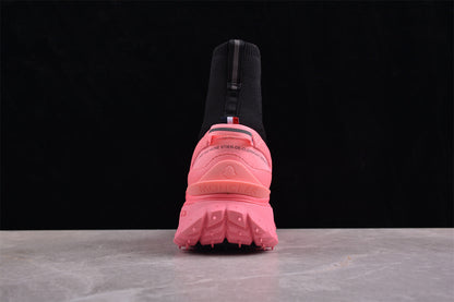 Moncler Trailgrip Sock Black Pink Sneakers