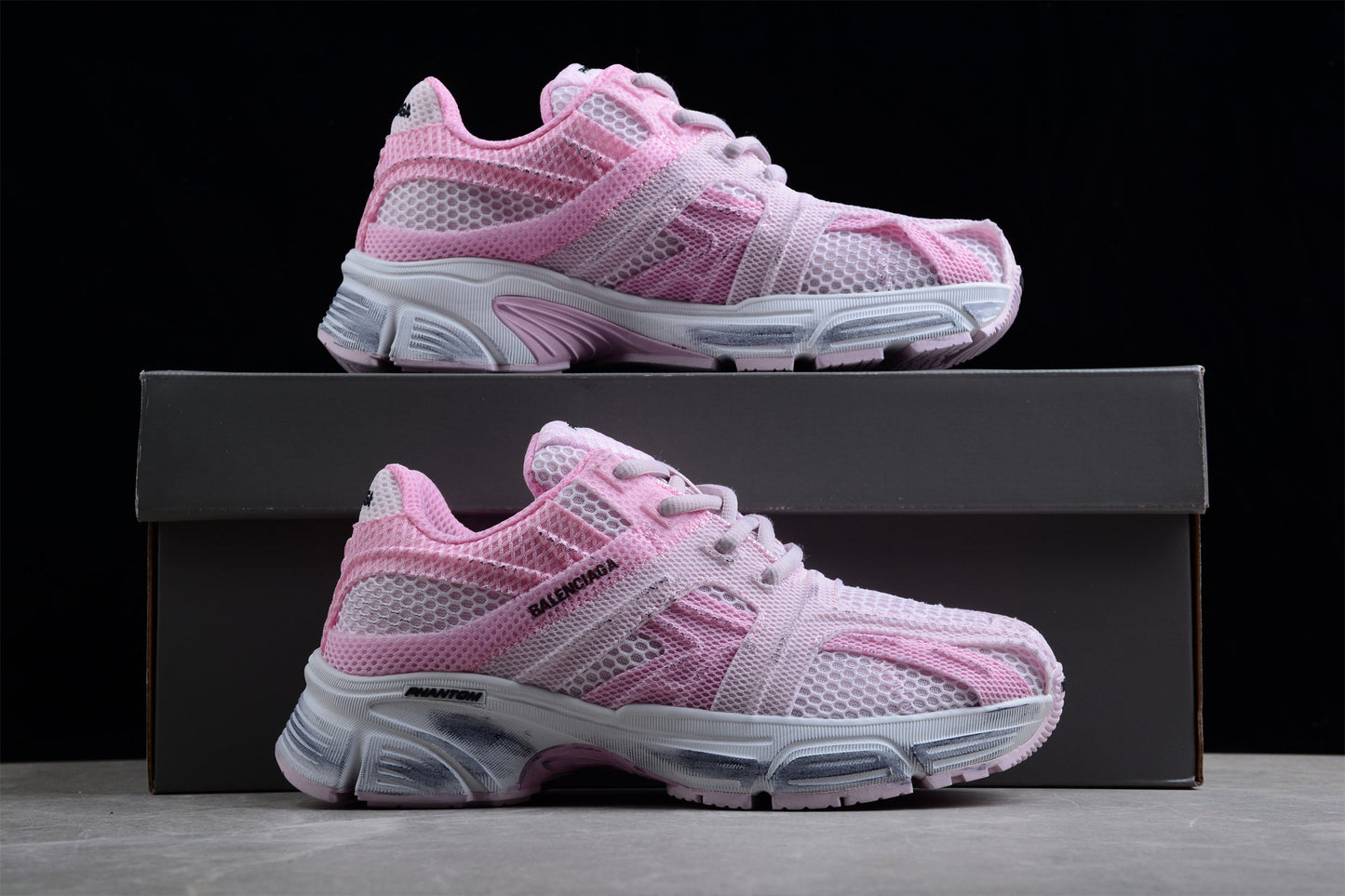 Balenciaga Phantom Pink Mesh Sneakers