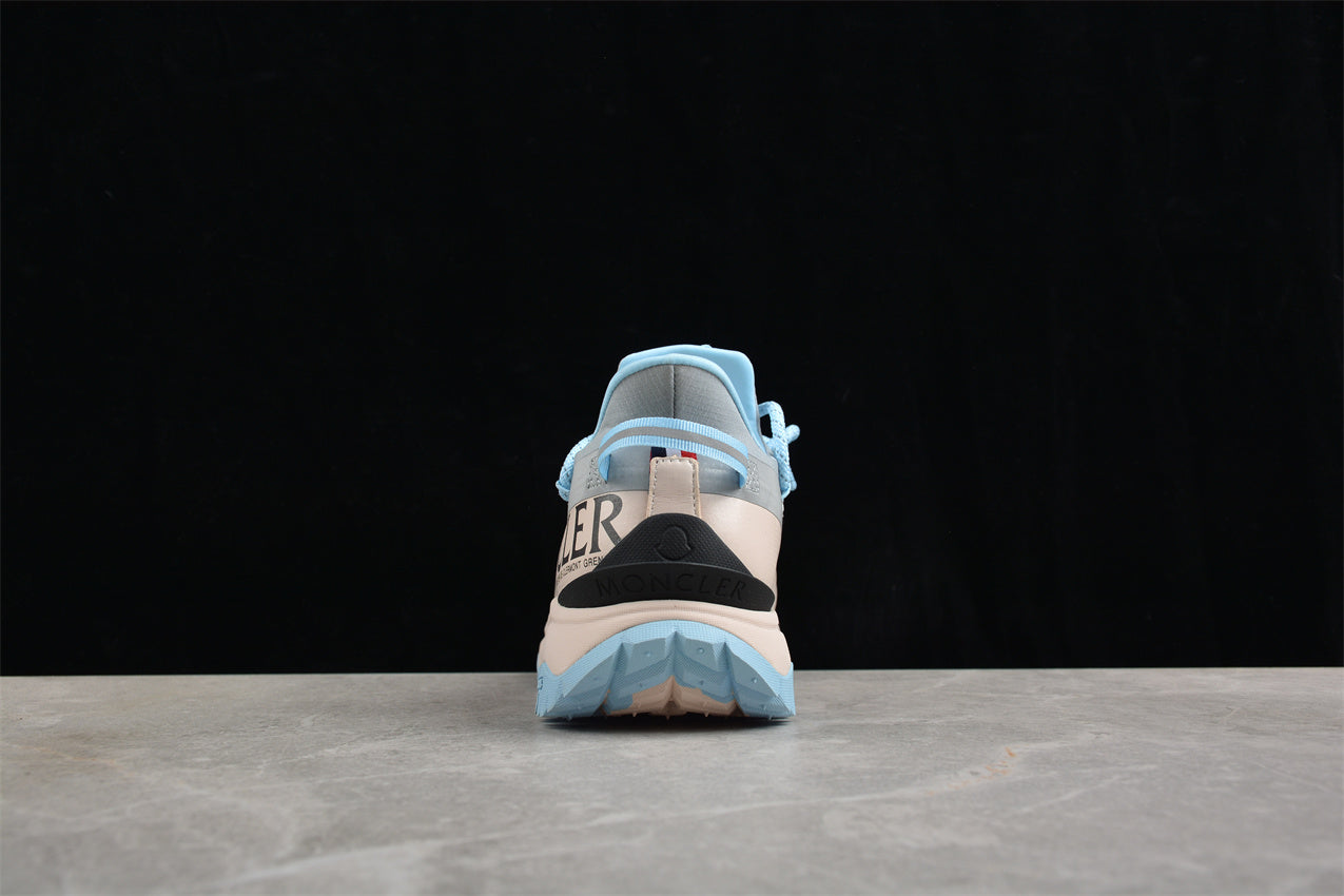 Moncler Low-Top Trailgrip Lite 2 Sneakers with Mountain Laces Light Blue