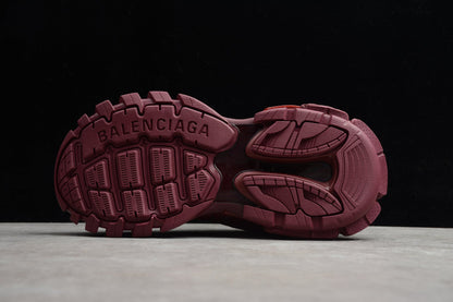 Women's Burgundy Track Lifestyle Sneakers