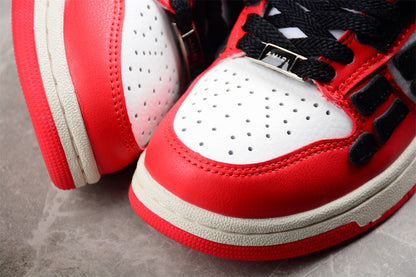 AMIRI Skel Top Low White Red Sneakers
