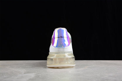 Alexander McQueen Oversized Clear Sole Multicolor Leather Sneakers
