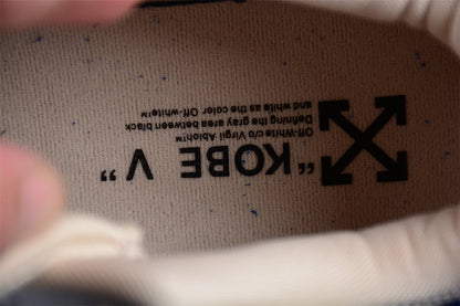 Off-White x Nike Zoom Kobe 5 Sail Concept Basketball Shoes