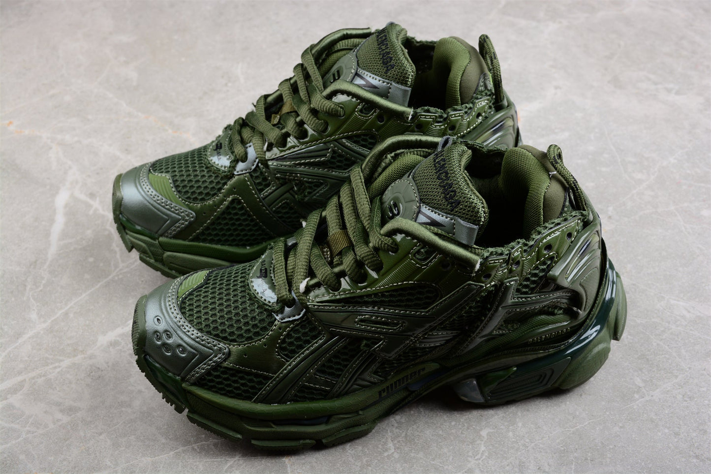 Balenciaga Runner Leather Free Khaki Sneakers