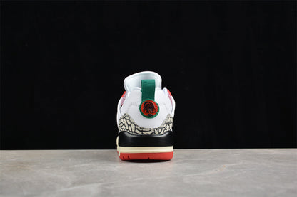 Air Jordan Spizike Low White Red Green Sneakers