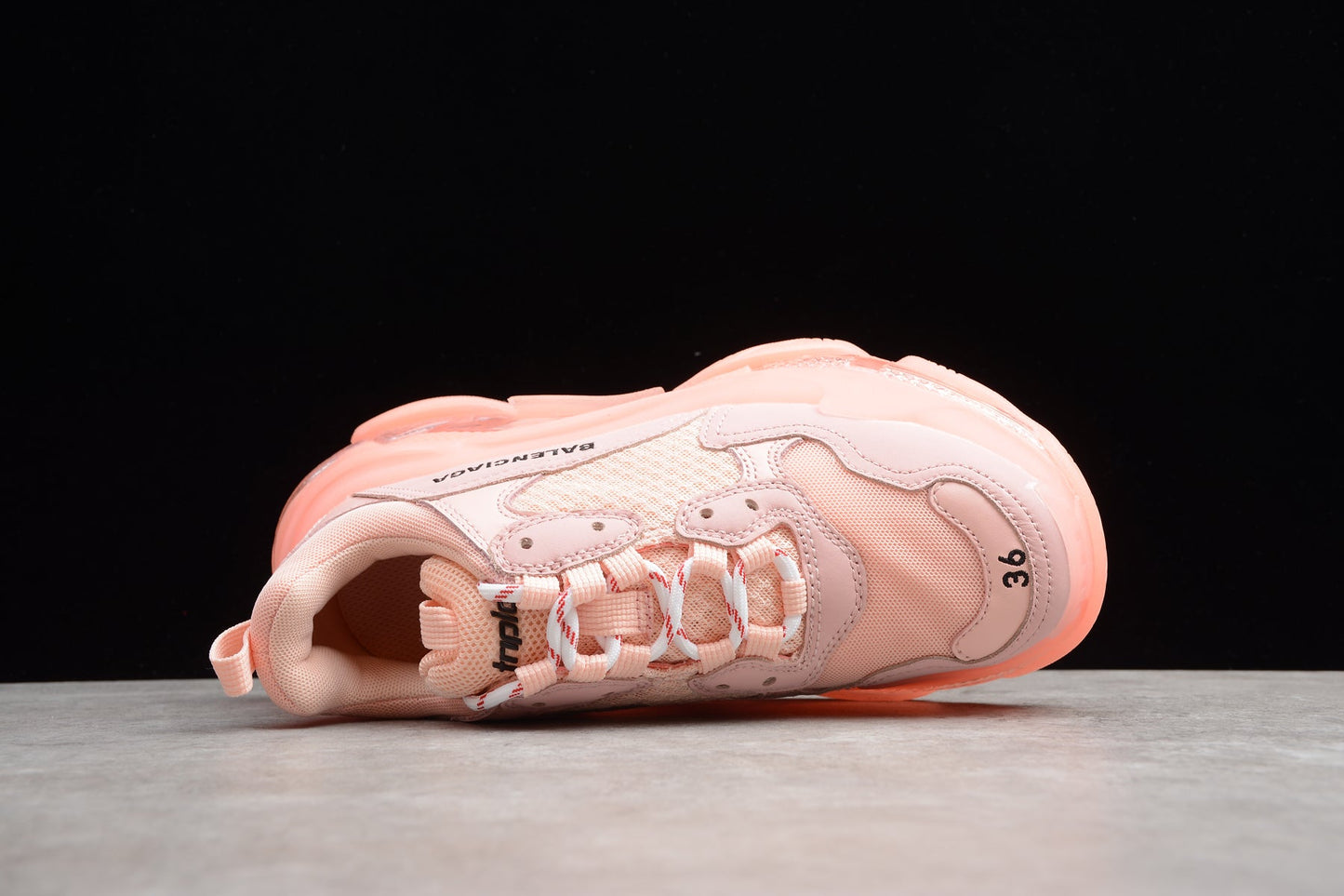 Balenciaga Women’s Triple S Light Pink Clear Sole Sneakers