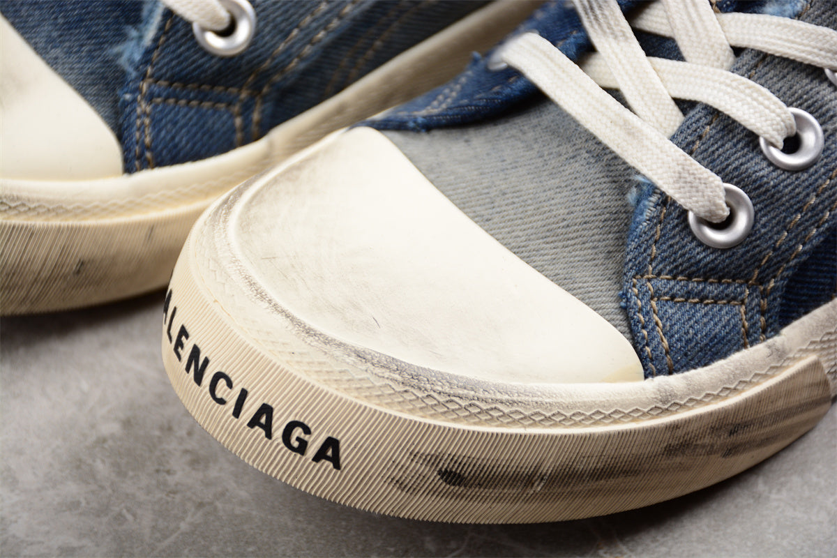 Balenciaga Paris Mid Denim Blue Sneakers