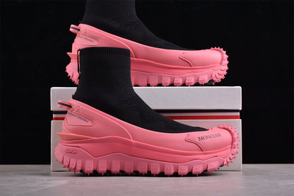 Moncler Trailgrip Sock Black Pink Sneakers