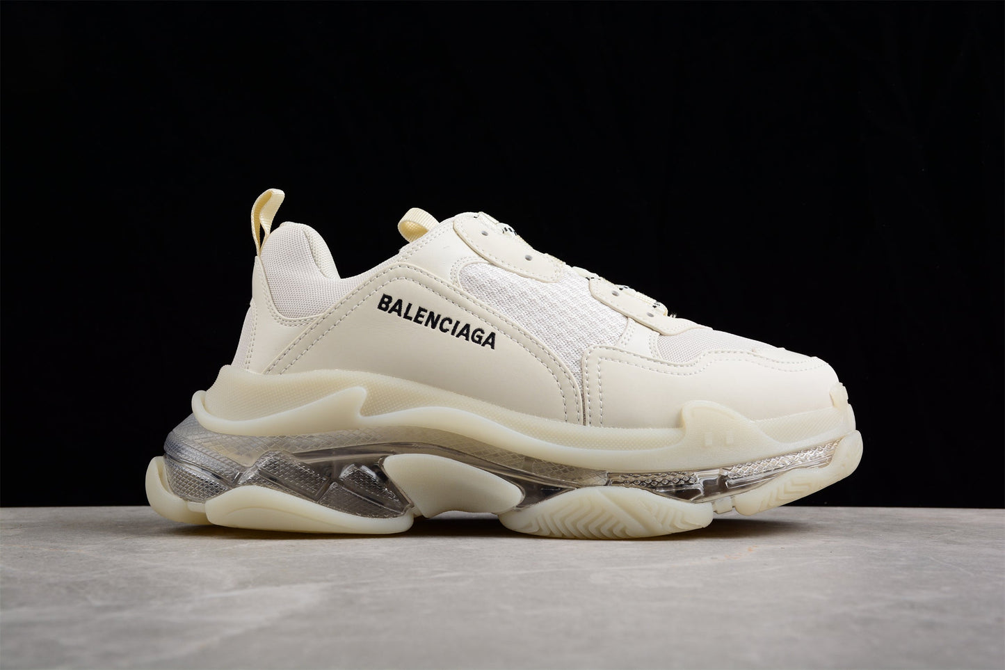 Balenciaga Triple S Clear Sole White Sneakers