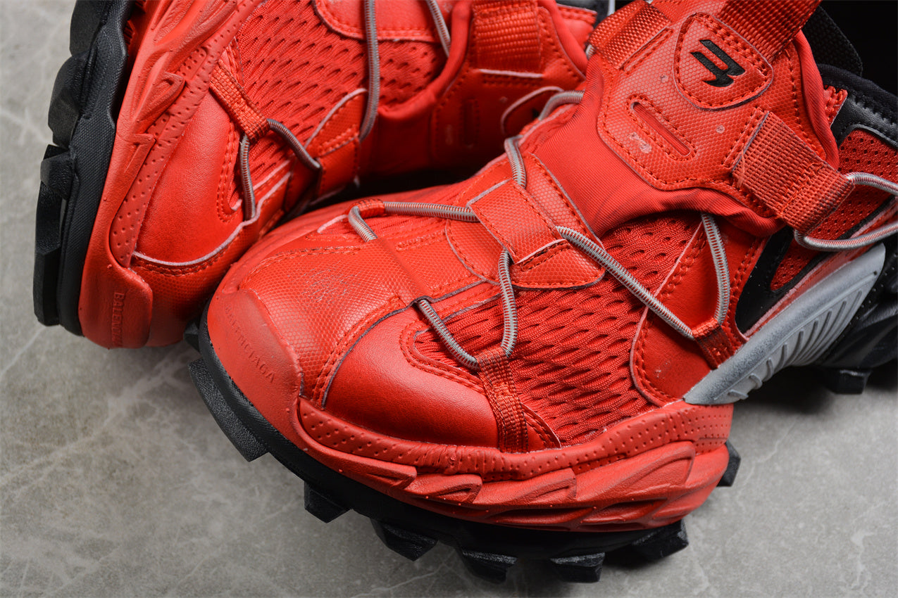 Balenciaga Hike Red Black Sneakers