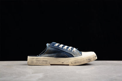 Balenciaga Paris Mule Denim Blue