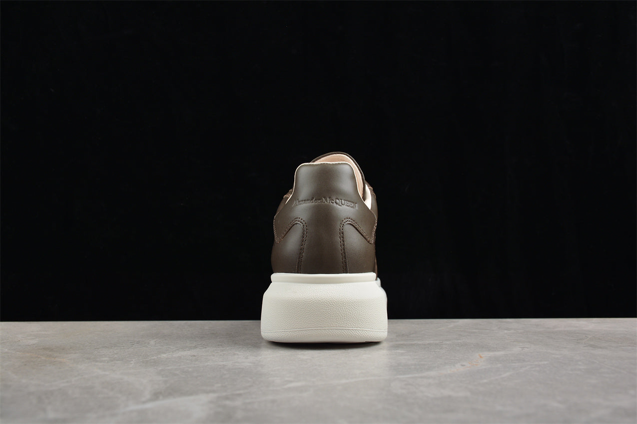 Alexander McQueen Oversized Leather Sneakers in Brown