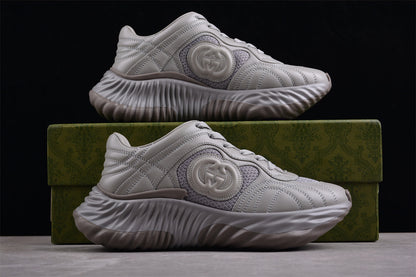 Gucci Ripple Grey Leather Sneakers