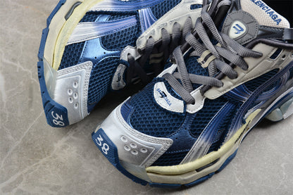 Balenciaga Runner Gradient Distressed Blue Sneakers