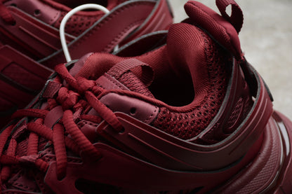 Women's Burgundy Track Lifestyle Sneakers