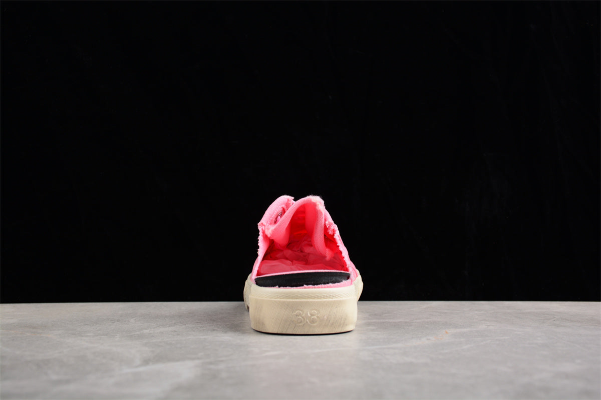 Balenciaga Paris Low VULC Distressed Pink Mule