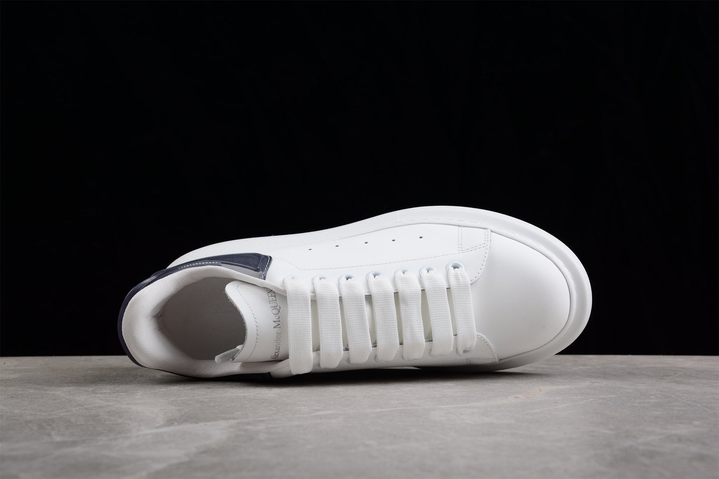 Alexander McQueen Oversized Sneaker in White/Navy