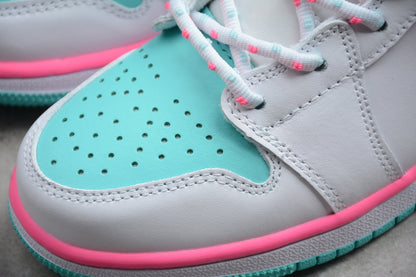 Nike Air Jordan 1 Mid Digital Pink (Women's) Sneakers