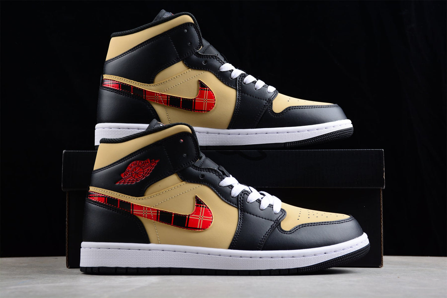 Air Jordan 1 Mid "Tartan Swoosh"