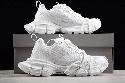 Balenciaga 3XL White Distress Sneakers
