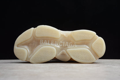Balenciaga Triple S Light Beige Clear Sole Sneakers