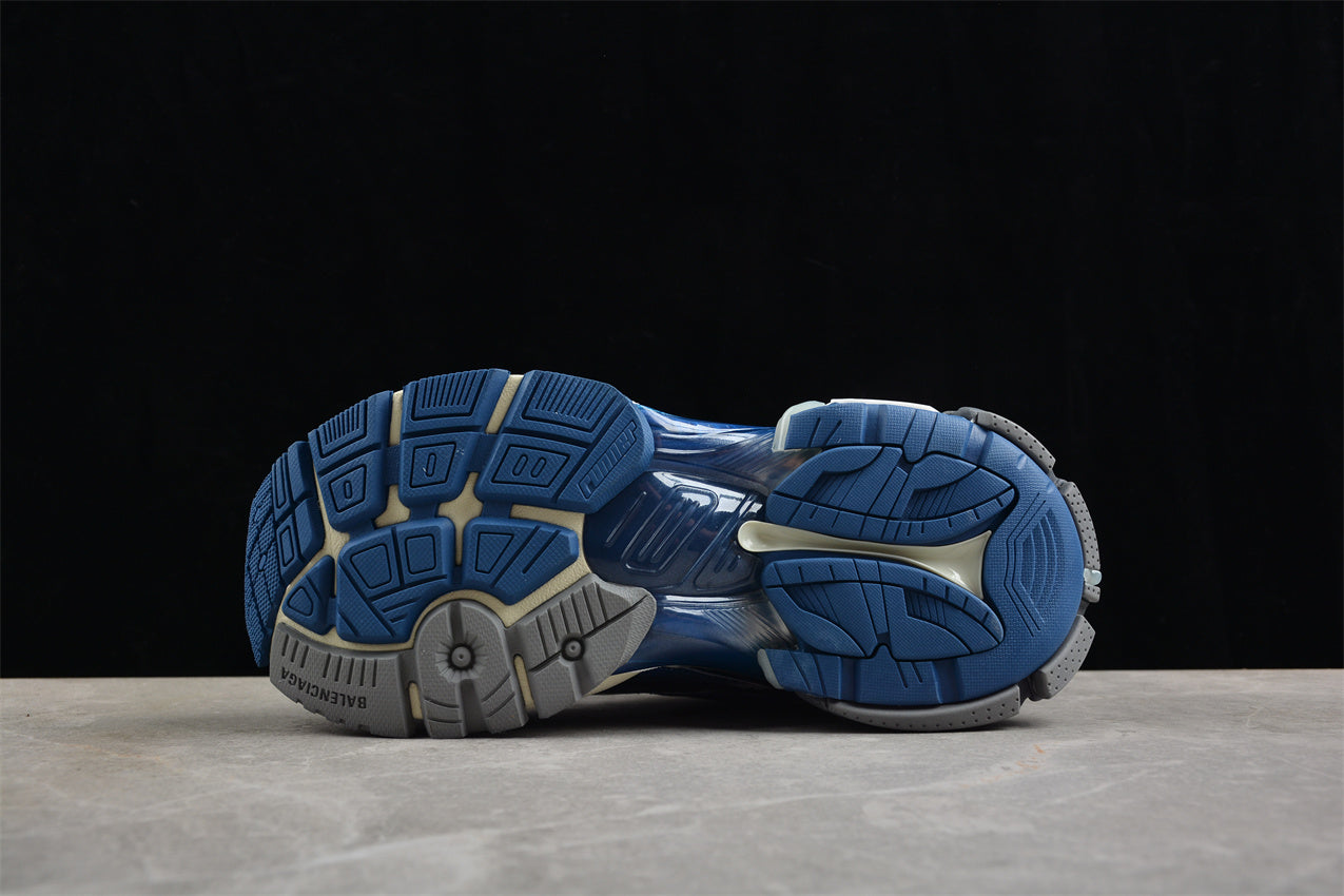 Balenciaga Runner Gradient Distressed Blue Sneakers