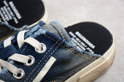 Balenciaga Paris Mule Denim Blue