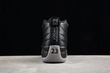 Air Jordan 12 Retro Black Wolf Grey Basketball Shoes