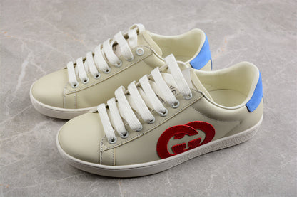 Gucci Ace Interlocking G White Leather Sneakers