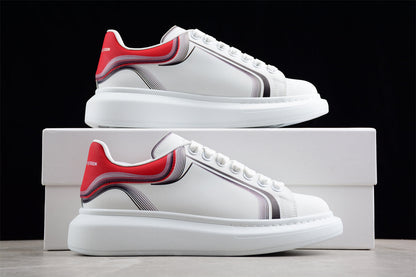 Alexander McQueen Oversized White Garnet Leather Sneakers