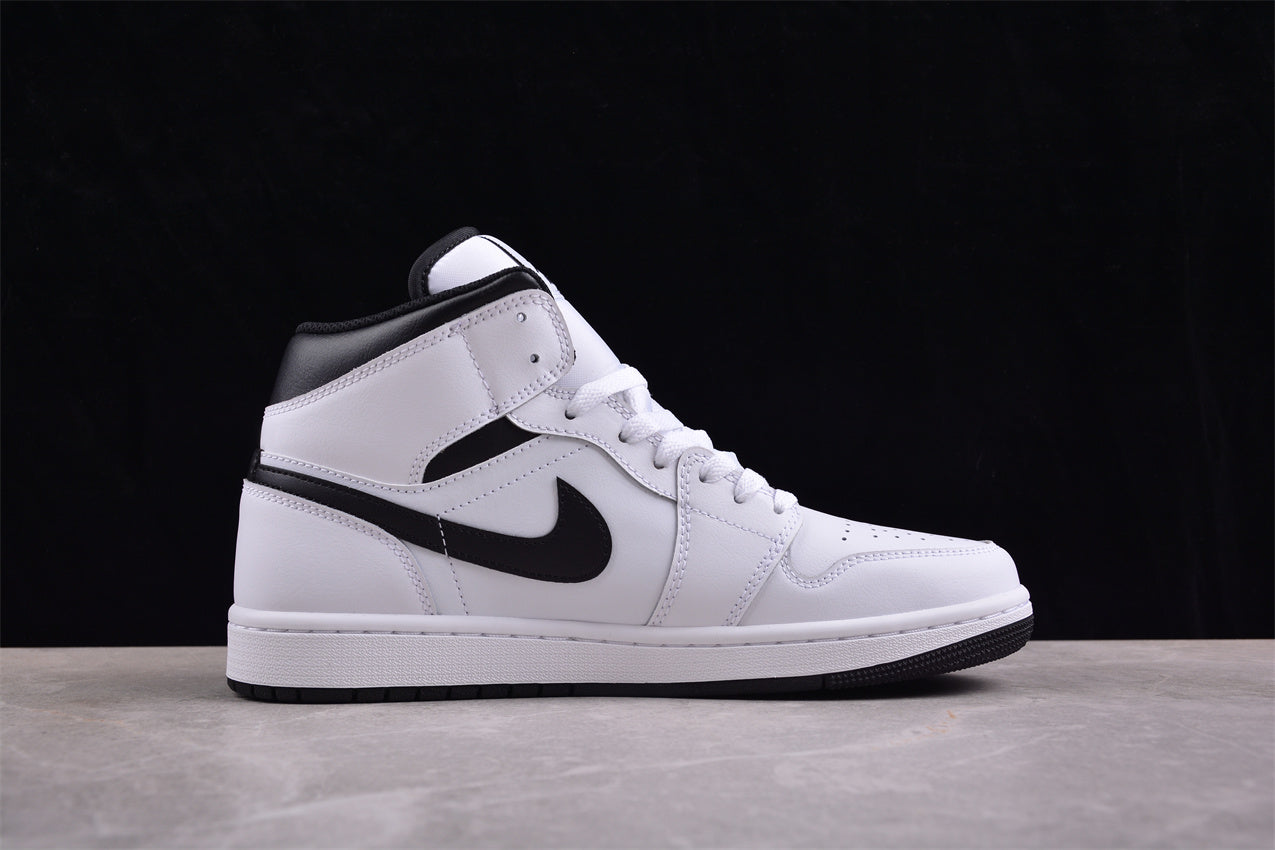 Nike Air Jordan 1 Mid "Reverse Panda" White Black