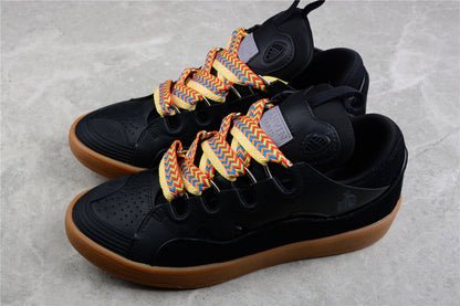 Lanvin Leather Curb Black Brown