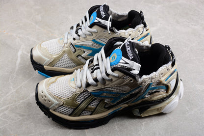 Balenciaga Runner White Beige Blue Sneakers