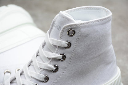 Alexander McQueen Tread Slick White Leather Boots